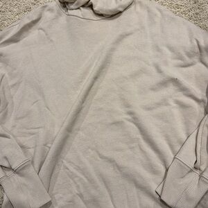 Aerie Women's Cream Cowl Neck Sweater